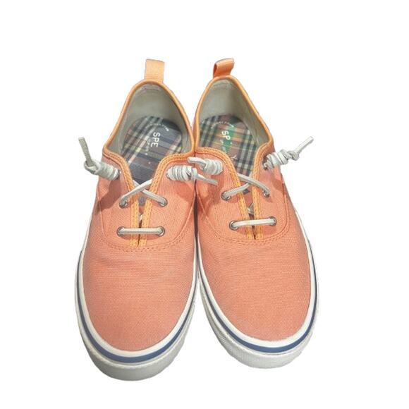 SPERRY Women's Crest CVO Casual Sneaker/Shoes STS84837 Coral/Salmon. Size 9 - Picture 1 of 6